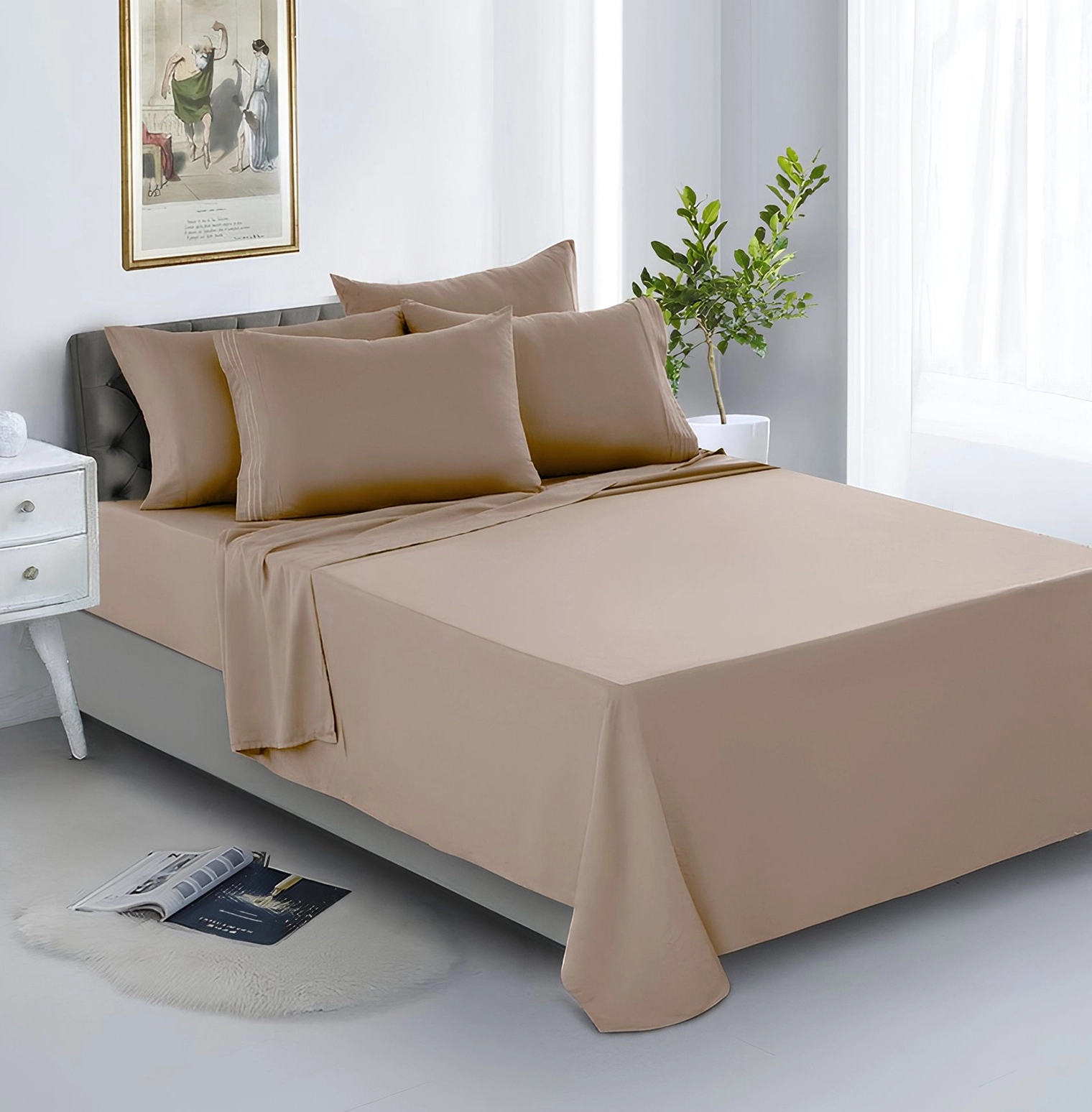 5 PCS. COMFORTER SATIN MAGIC QUEEN - Image 2